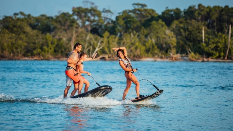 JETSURF is produced by MSR JetSurf Factory. It is number 1 in its category of autonomous surfboard, made for Family, use for fun or even competitive sport. JETSURF now has 10 years of success. PROSURF is the official representative.